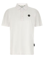 Weißes Poloshirt aus Baumwolle