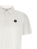 Weißes Poloshirt aus Baumwolle