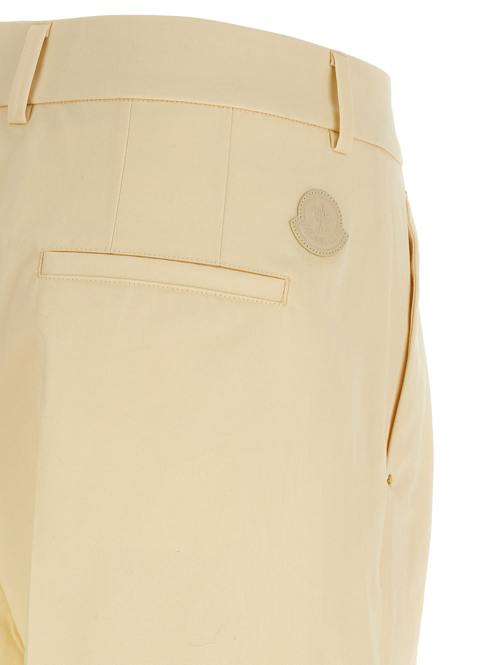 Beige Baumwoll-Anzughose