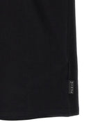 Schwarzes Baumwoll-T-Shirt