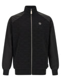 Schwarzer Baumwoll-Sweatshirt