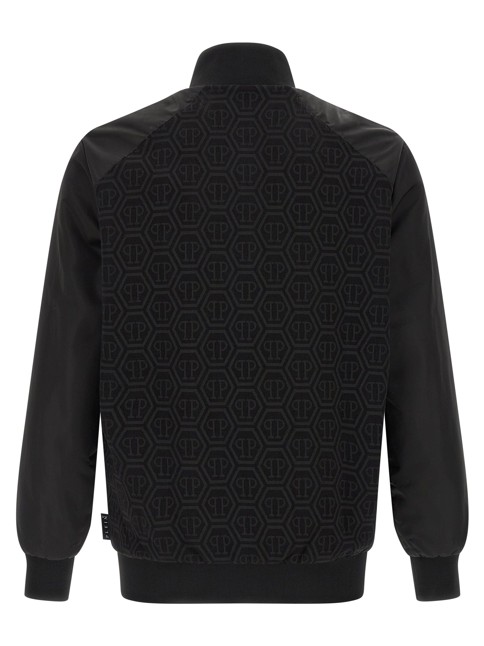 Schwarzer Baumwoll-Sweatshirt