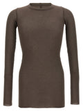 Graues Viskose-T-Shirt