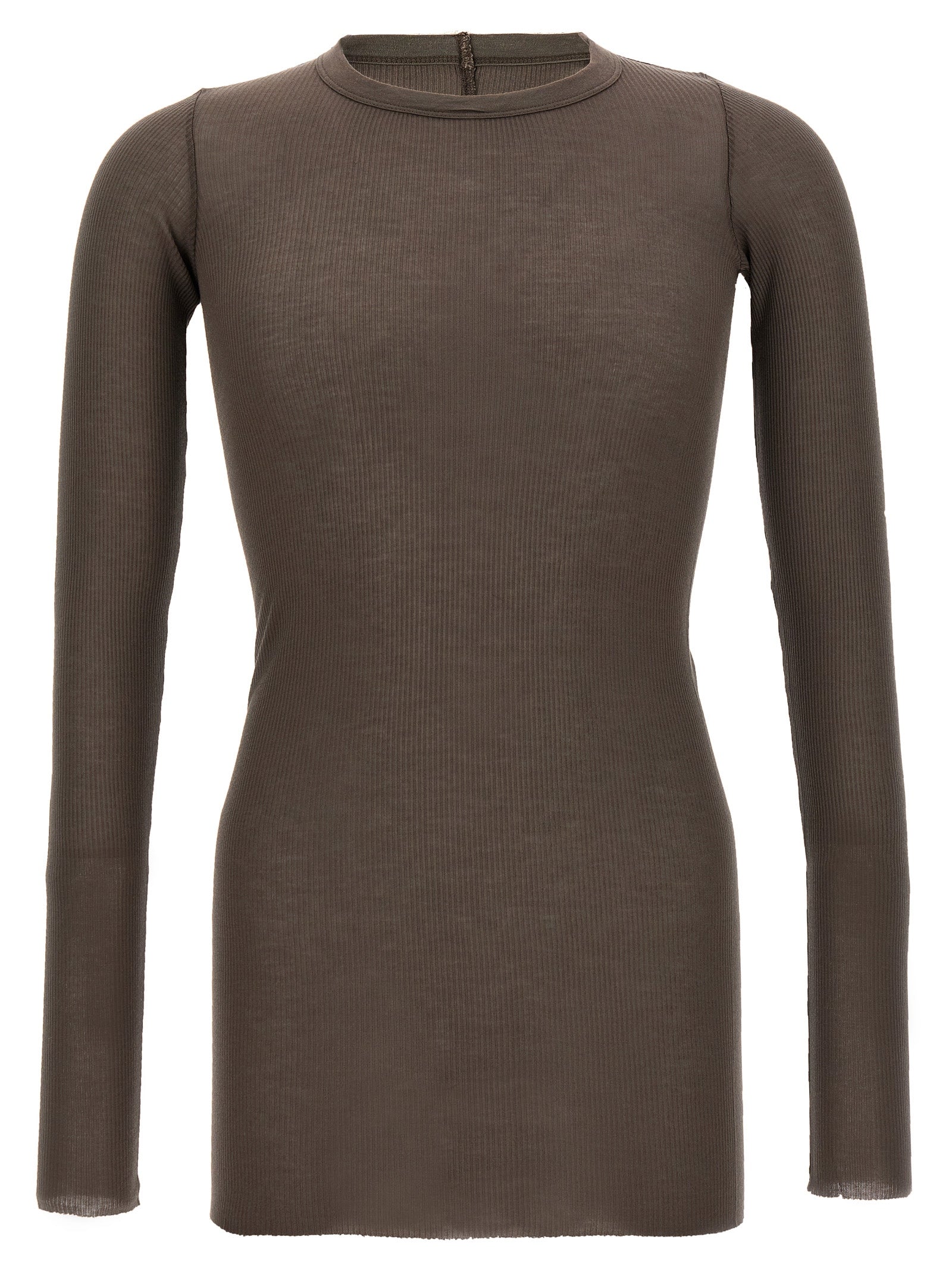 Graues Viskose-T-Shirt