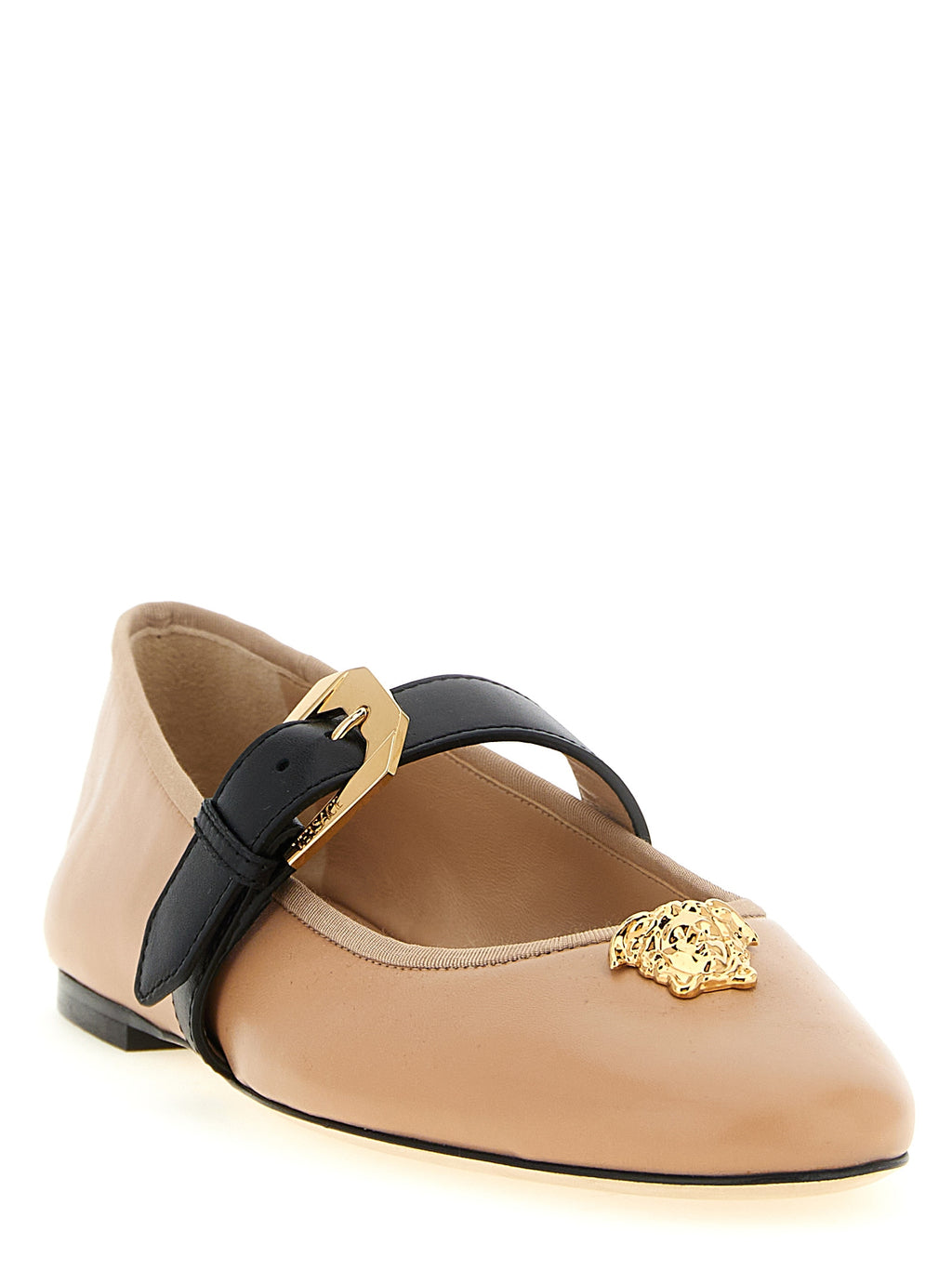 Mehrfarbige Ballerinas aus Lammleder