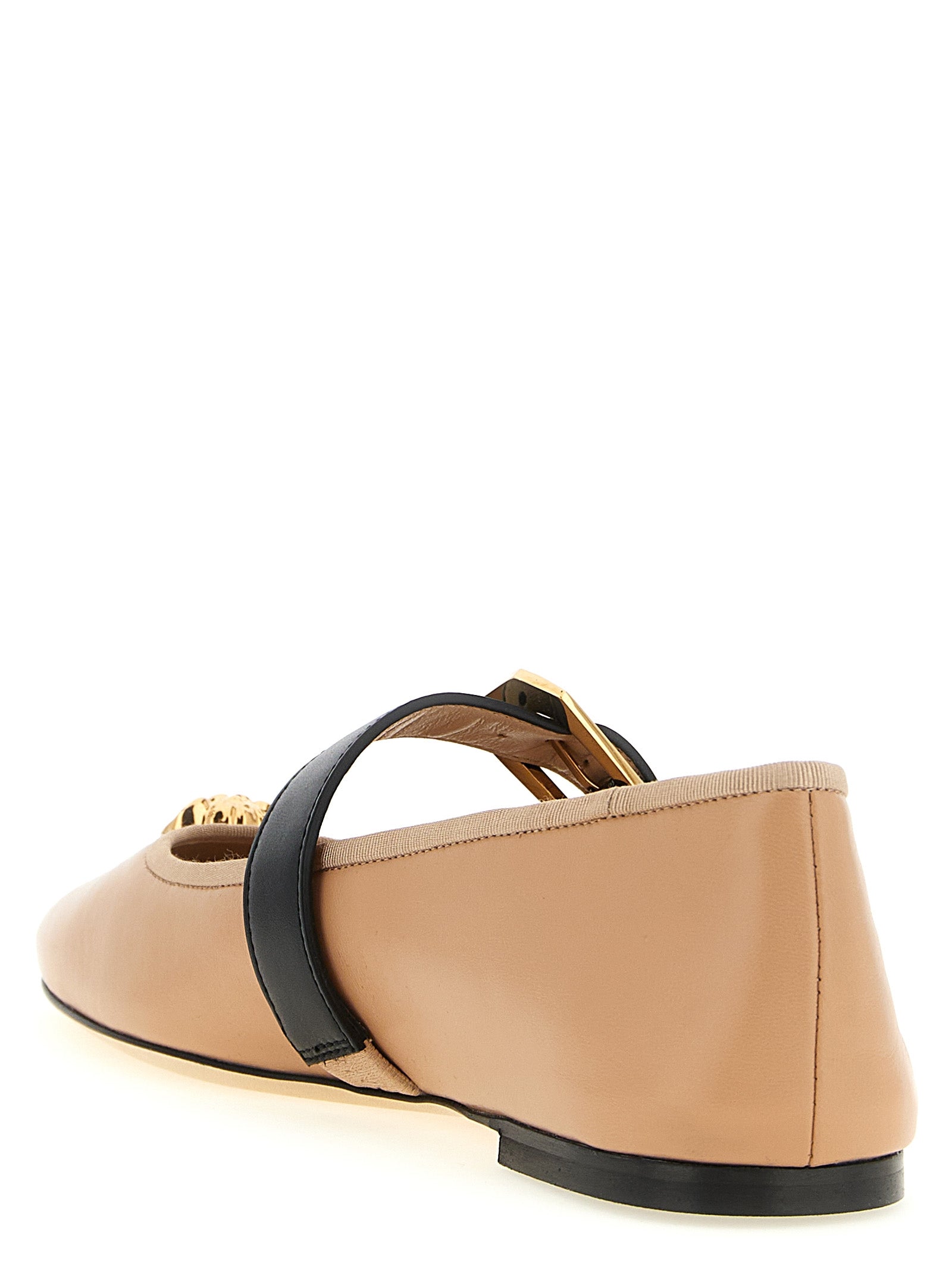 Mehrfarbige Ballerinas aus Lammleder