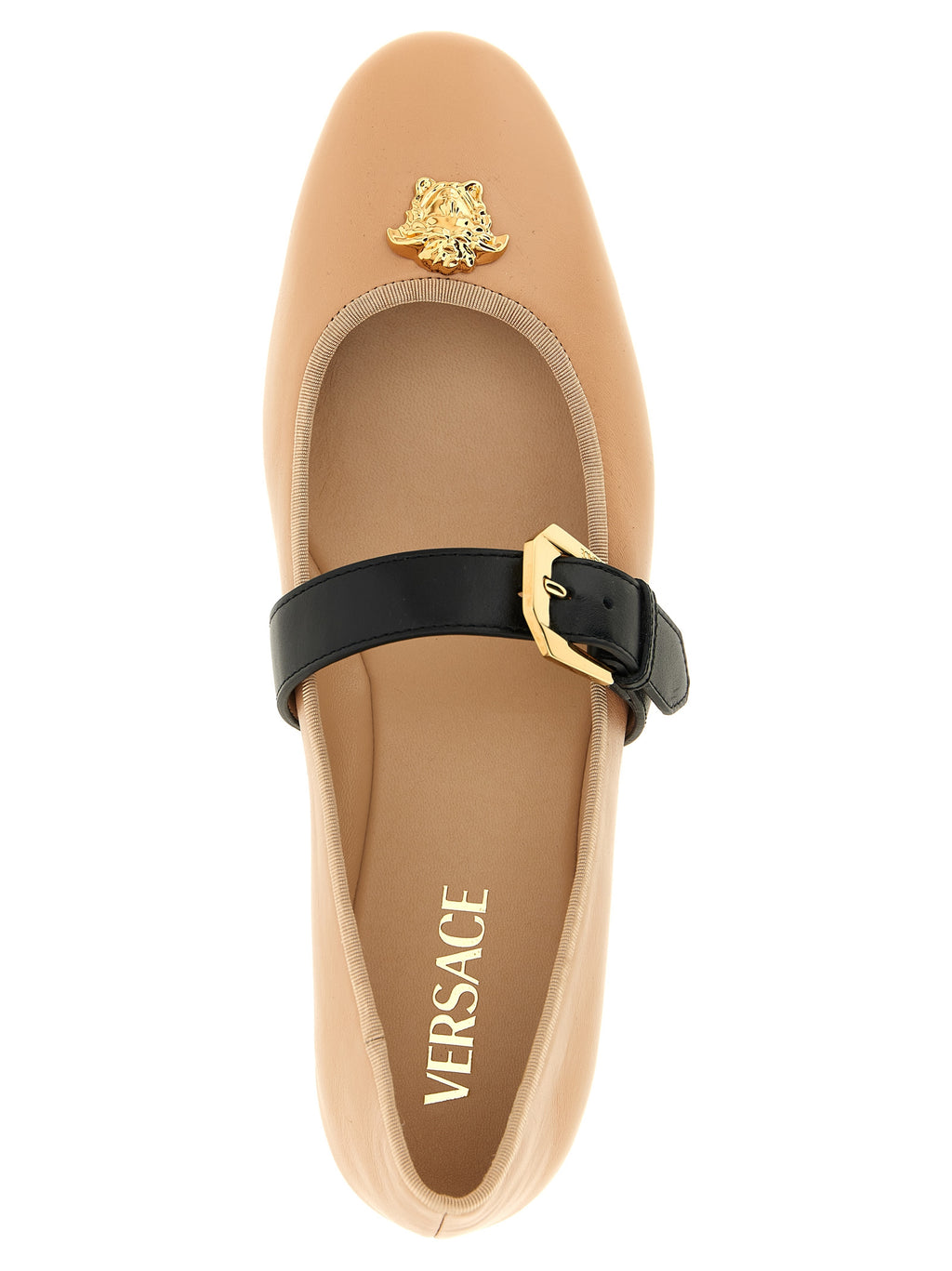 Mehrfarbige Ballerinas aus Lammleder