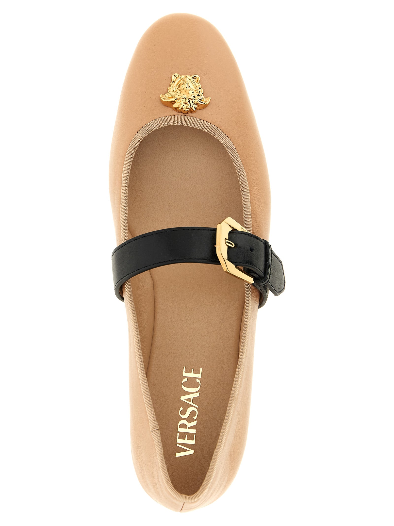 Mehrfarbige Ballerinas aus Lammleder