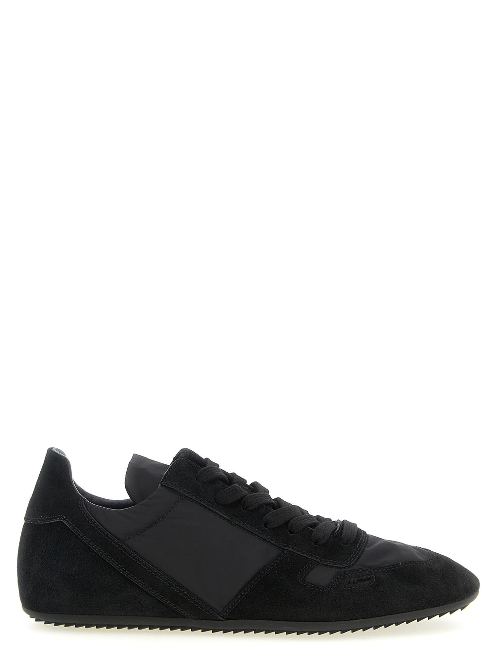 Schwarze Kalbsleder-Sneaker