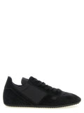 Schwarze Kalbsleder-Sneaker