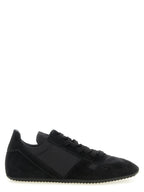 Schwarze Kalbsleder-Sneaker