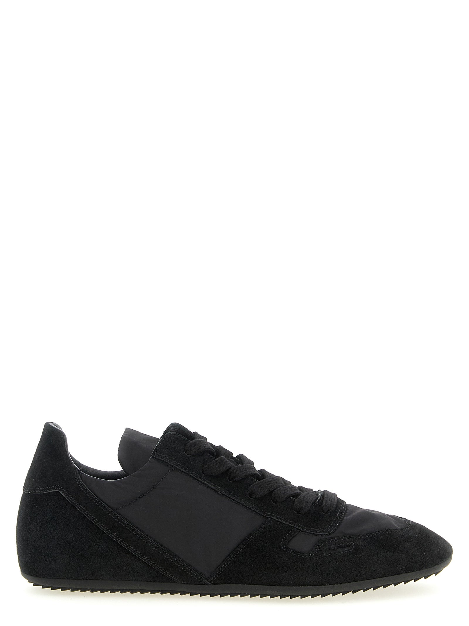 Schwarze Kalbsleder-Sneaker