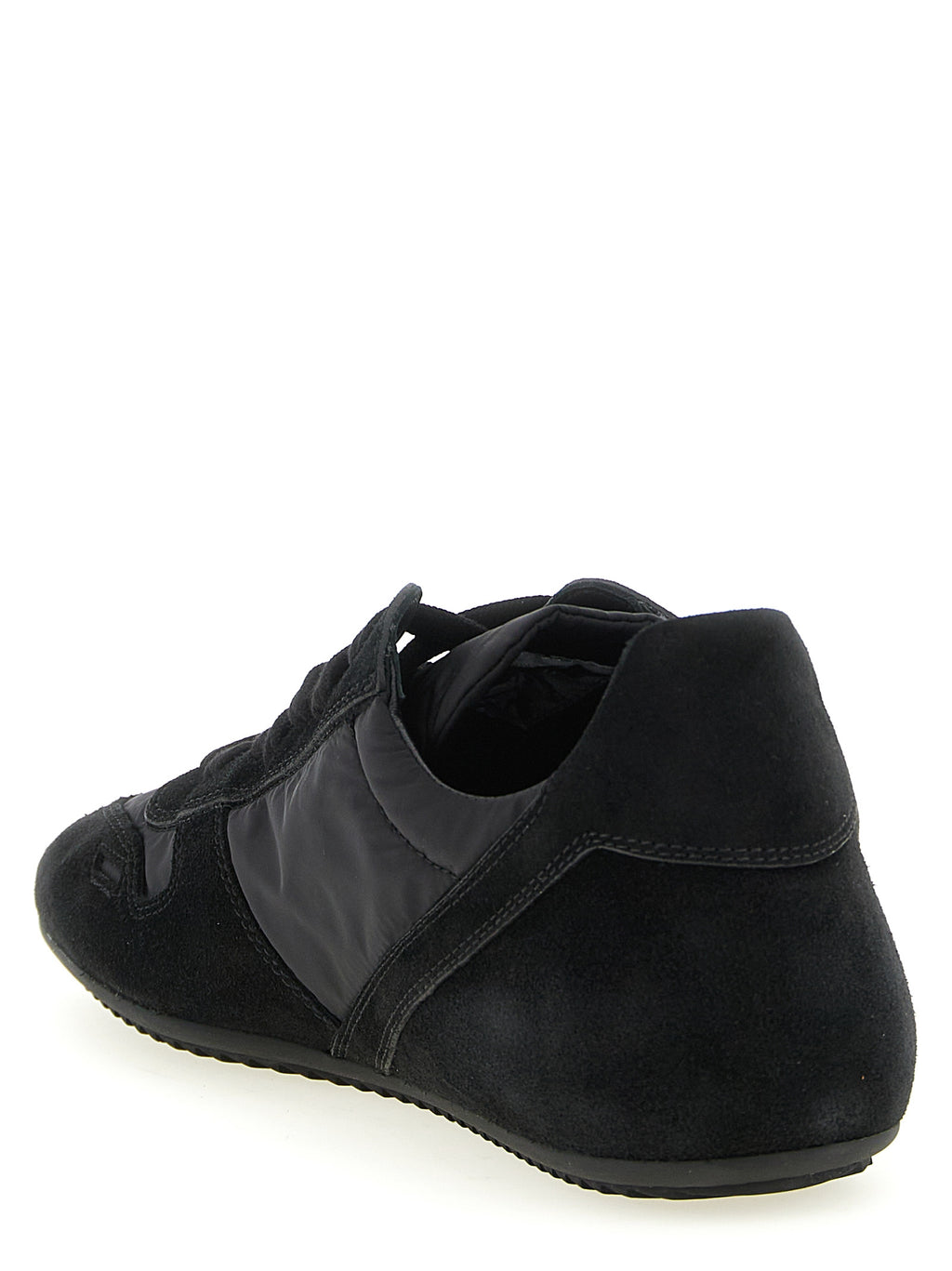 Schwarze Kalbsleder-Sneaker