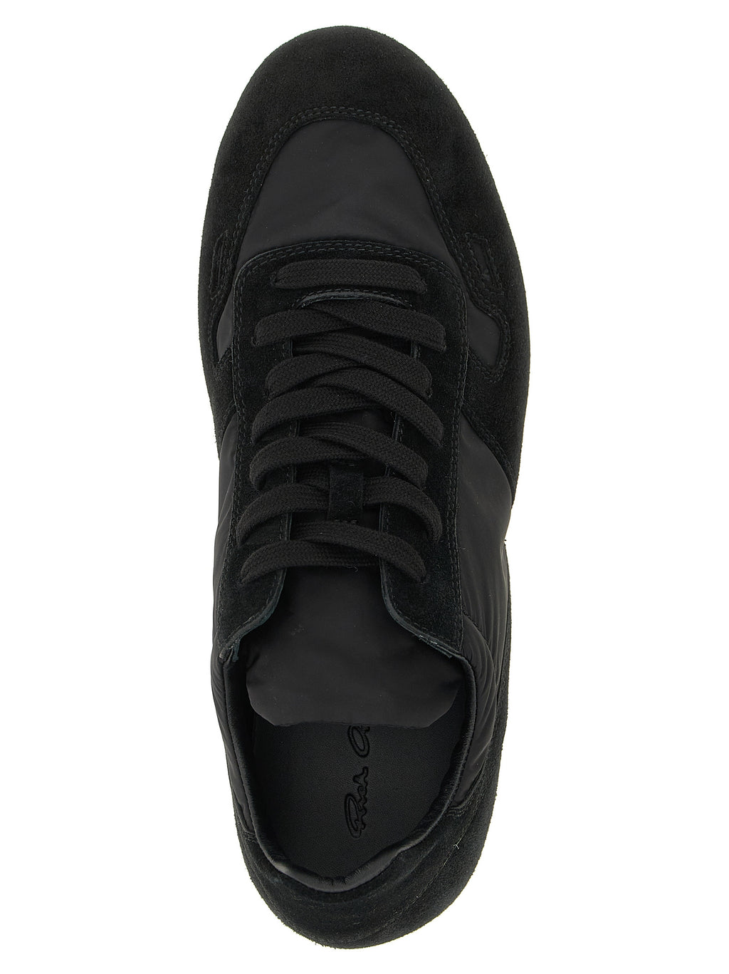 Schwarze Kalbsleder-Sneaker