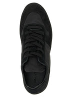 Schwarze Kalbsleder-Sneaker