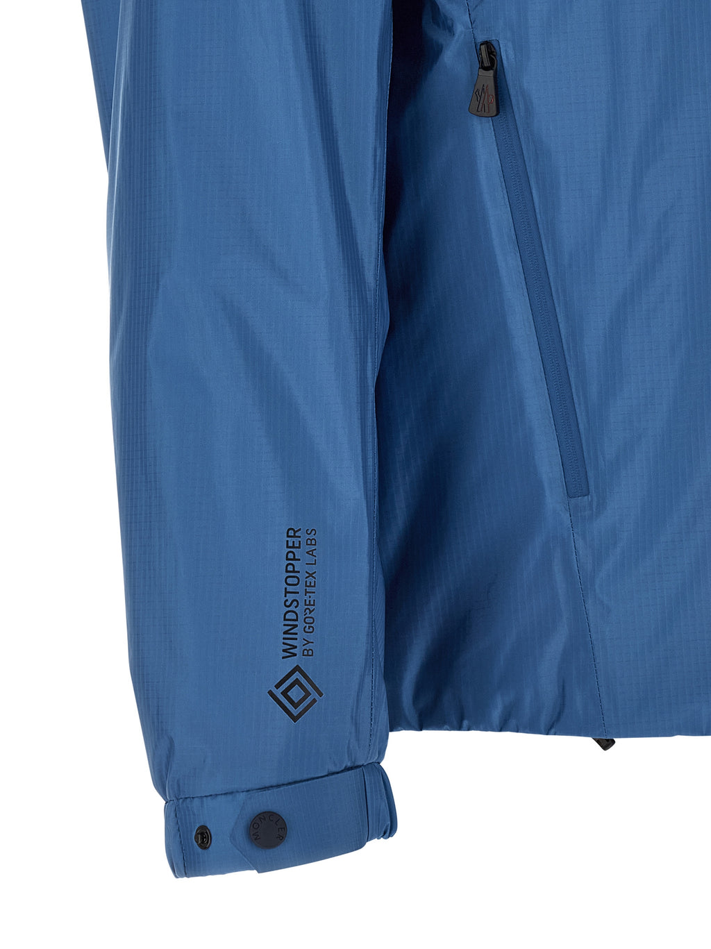 Blaue Shell-Jacke aus Polyamid