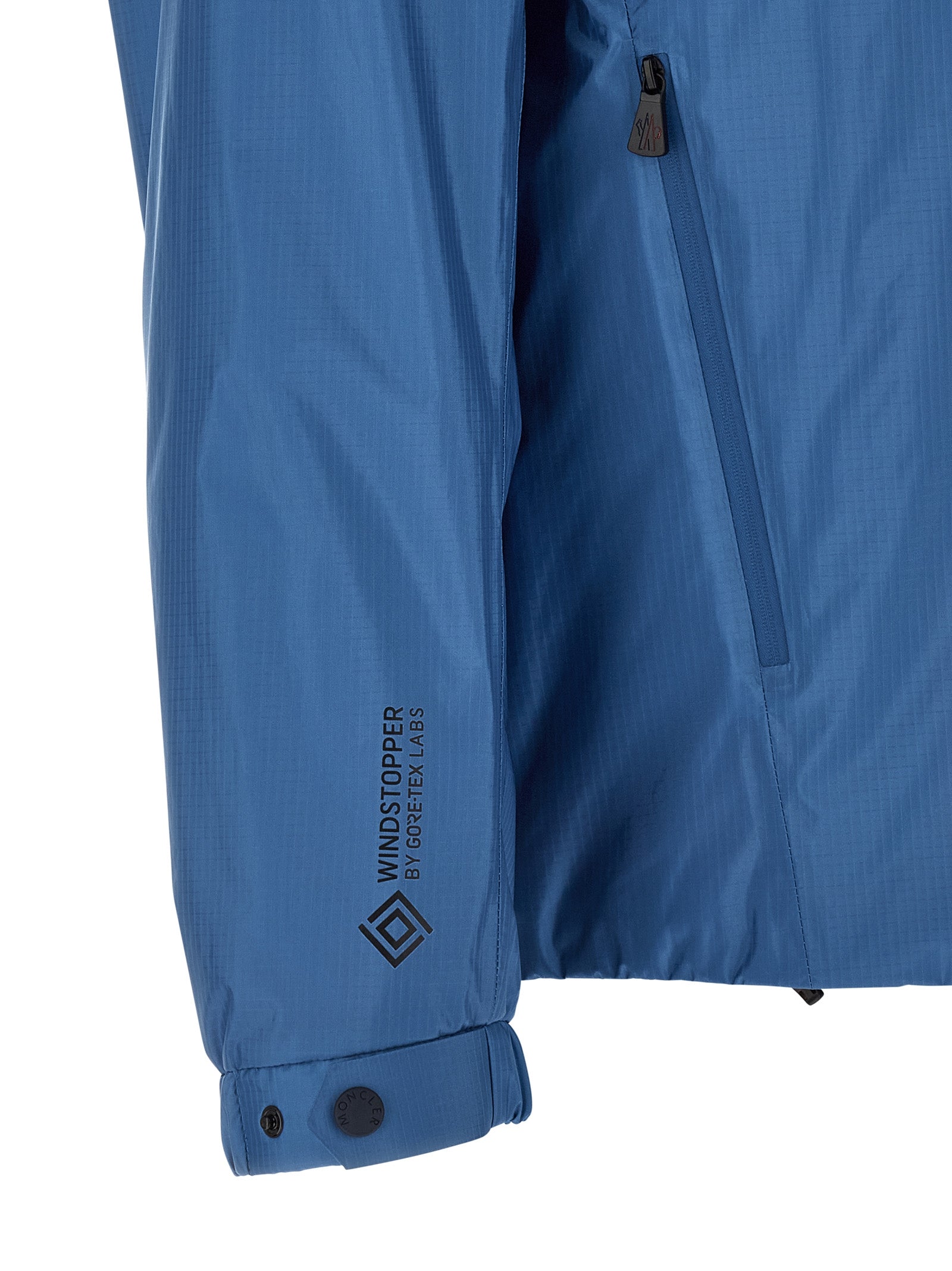 Blaue Shell-Jacke aus Polyamid