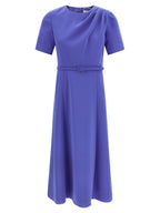 Blaues Midi-Kleid aus Polyester