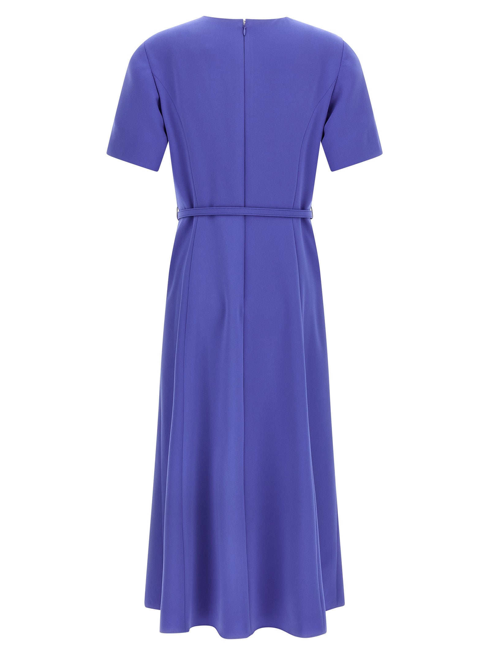 Blaues Midi-Kleid aus Polyester
