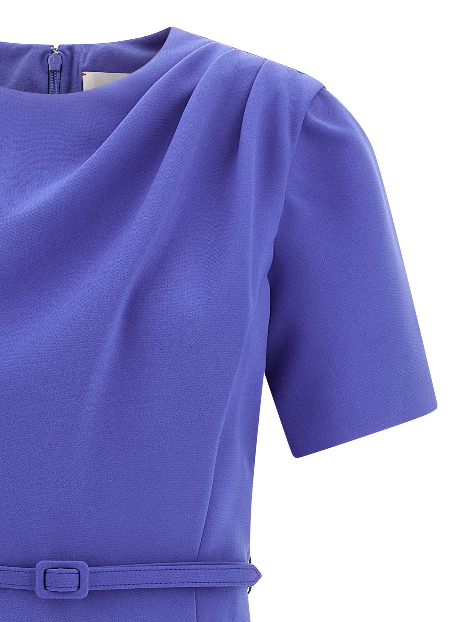Blaues Midi-Kleid aus Polyester