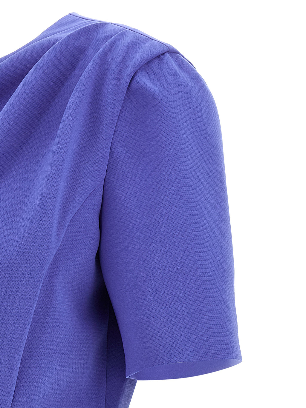 Blaues Midi-Kleid aus Polyester
