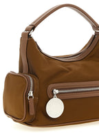 Braune Crossbody-Tasche aus Polyamid