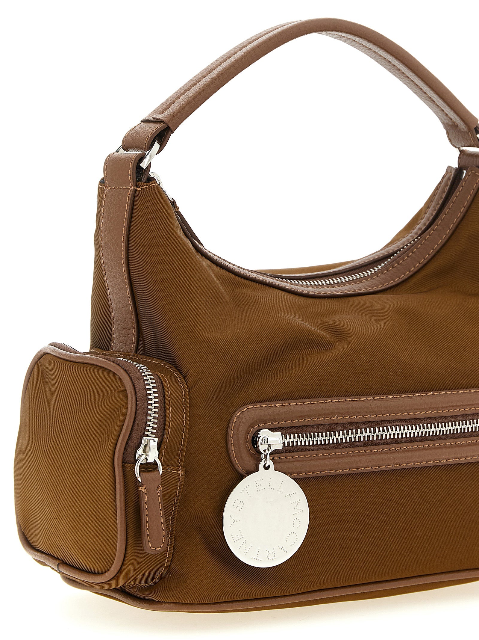 Braune Crossbody-Tasche aus Polyamid