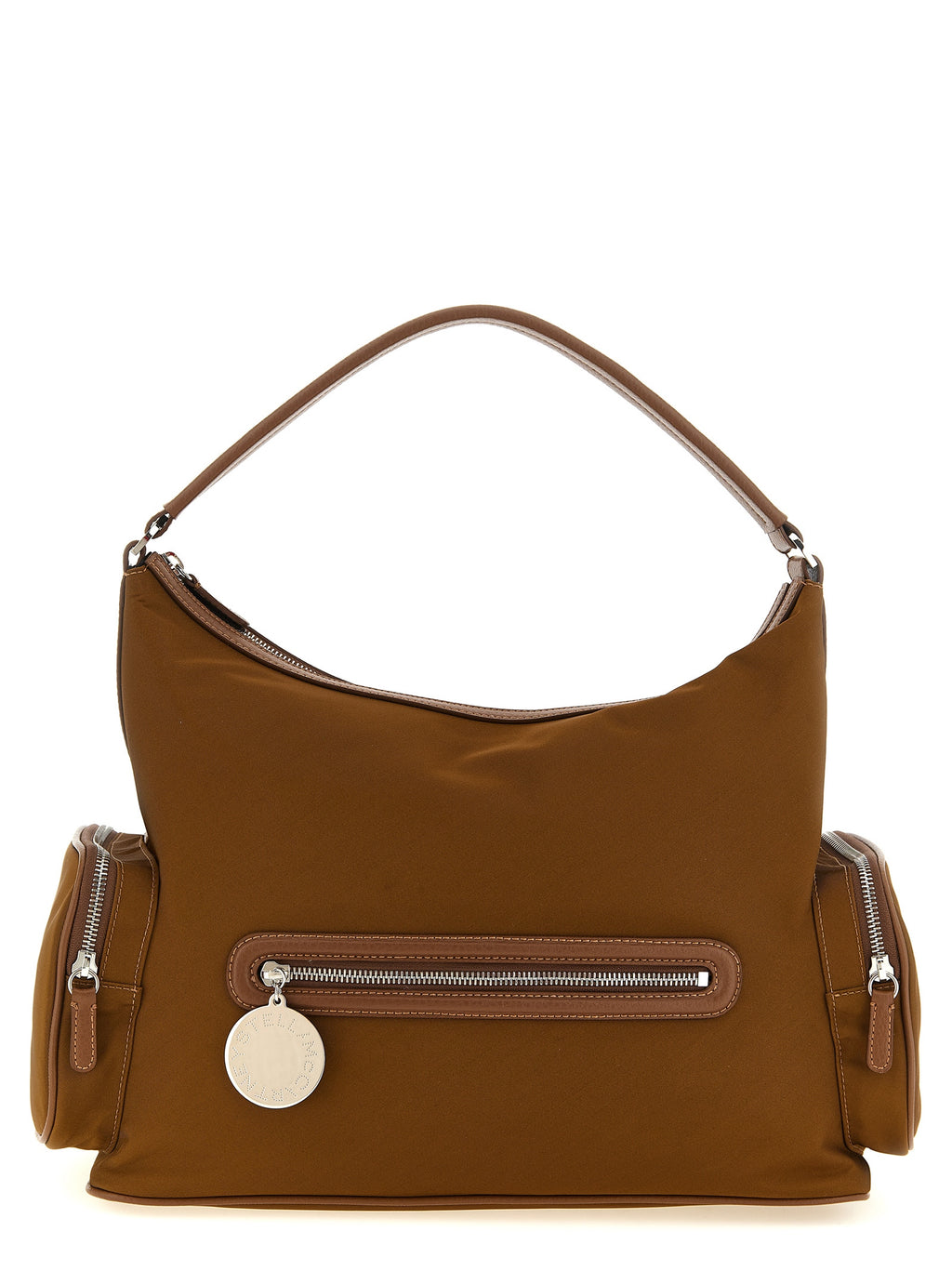 Schultertasche aus braunem Polyamid