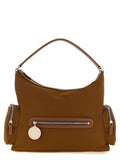 Schultertasche aus braunem Polyamid