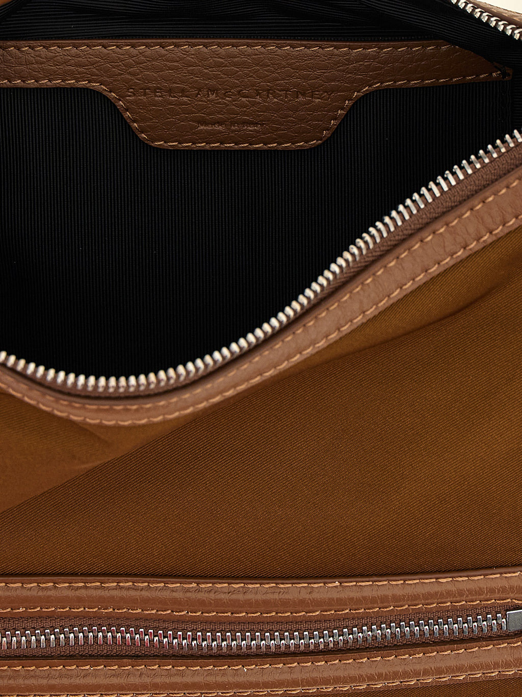 Braune Crossbody-Tasche aus Polyamid