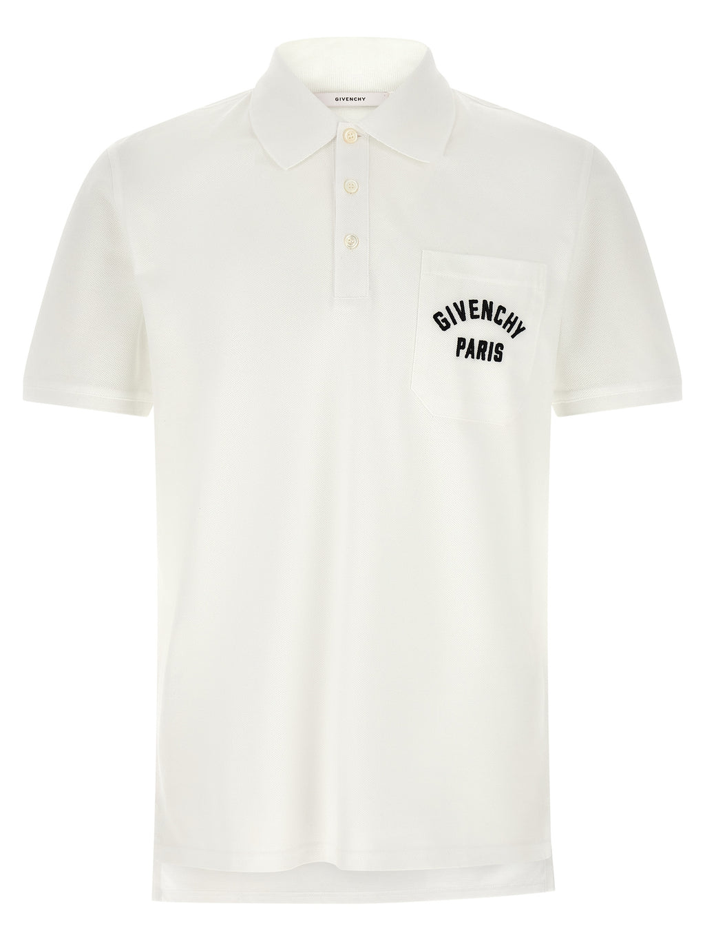 Weißes Poloshirt aus Baumwolle