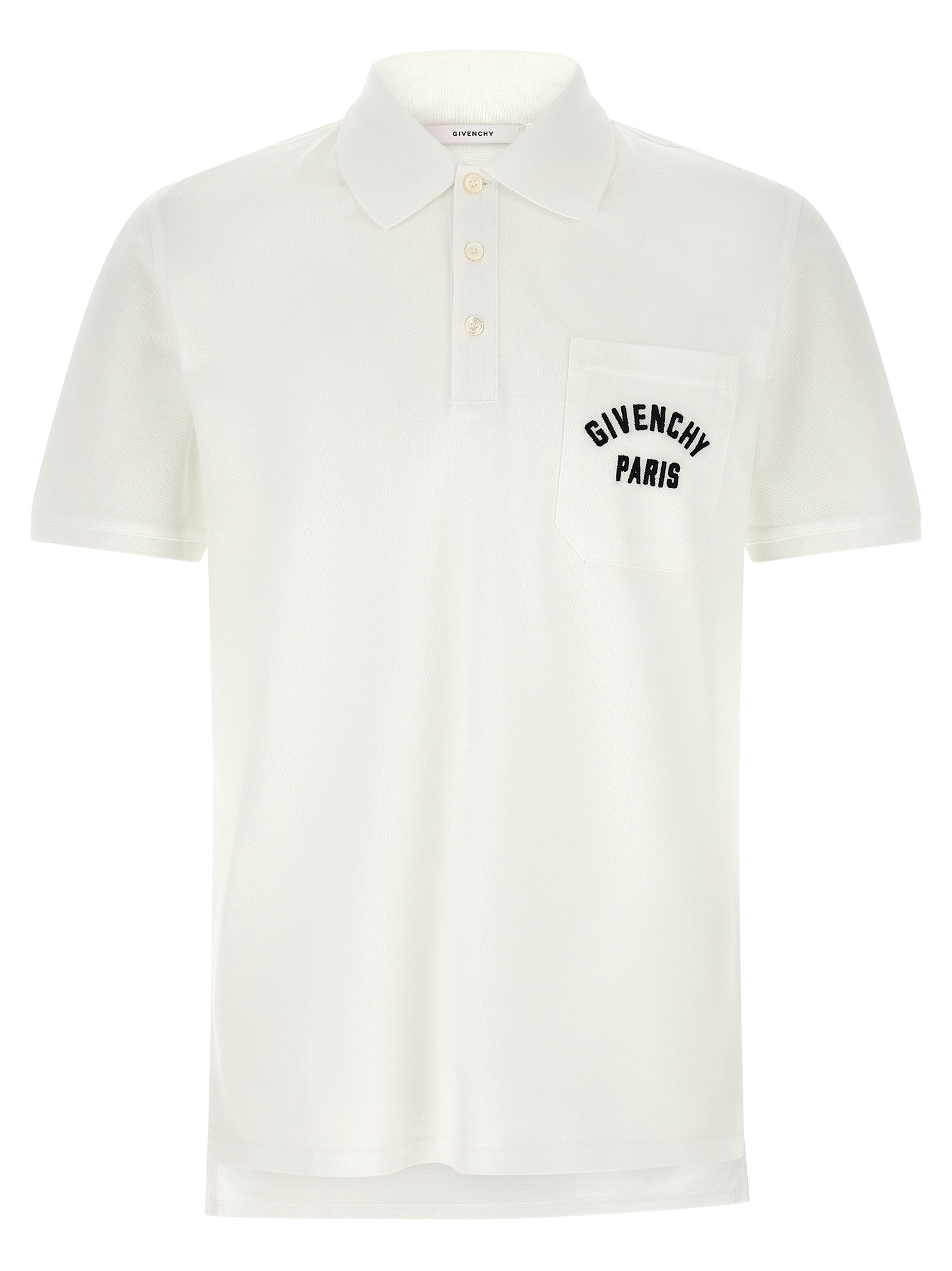 Weißes Poloshirt aus Baumwolle