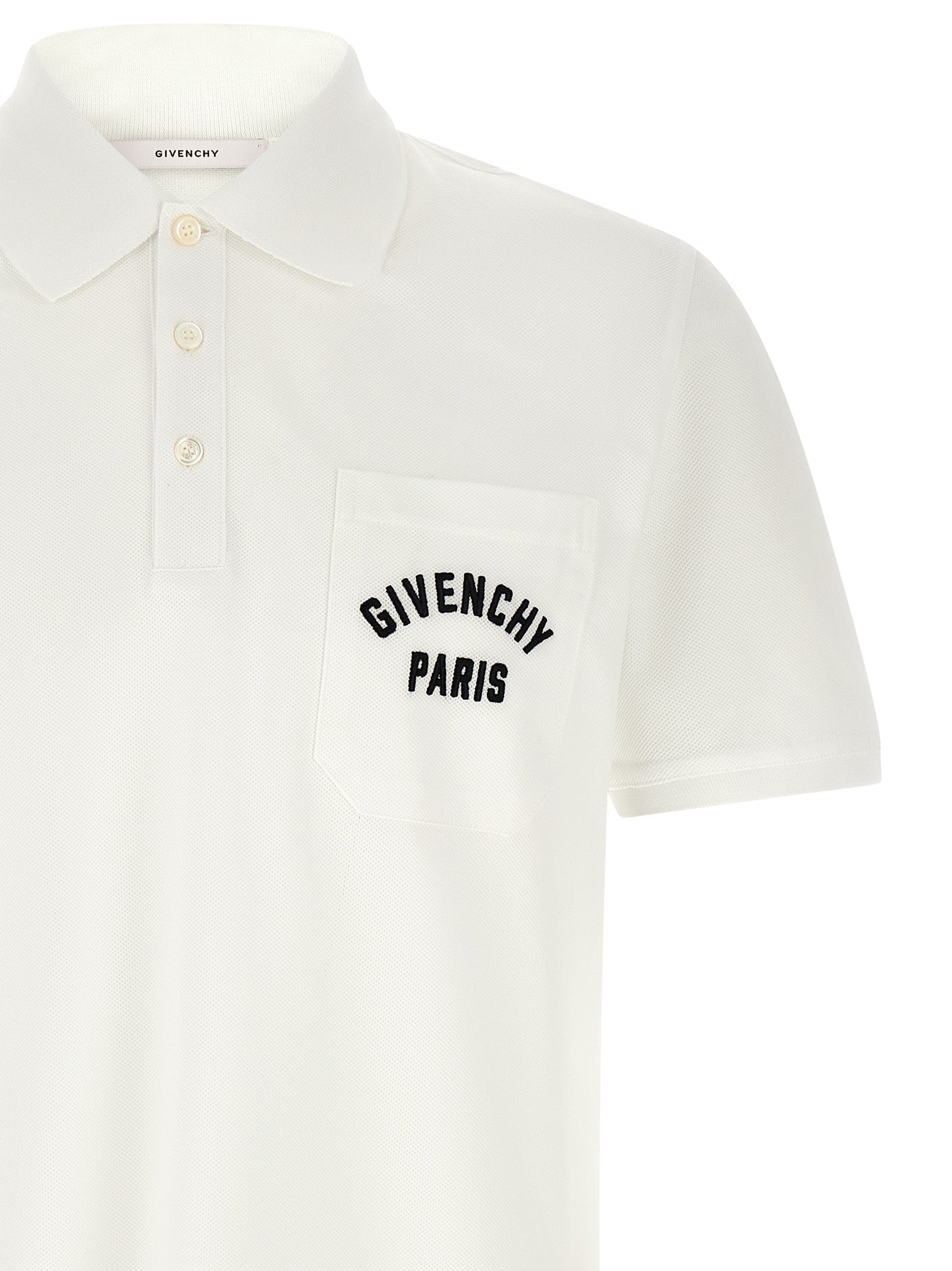 Weißes Poloshirt aus Baumwolle