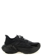 Schwarze Kalbsleder-Sneaker