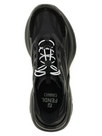 Schwarze Kalbsleder-Sneaker