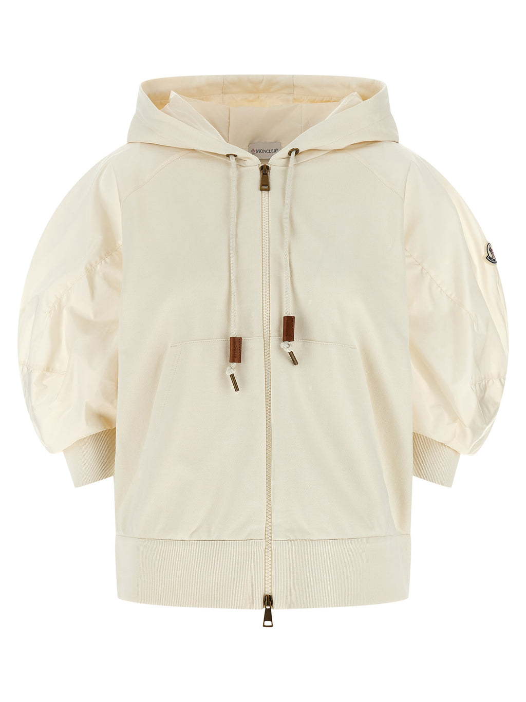 Weiße Baumwoll-Kapuzenpullover
