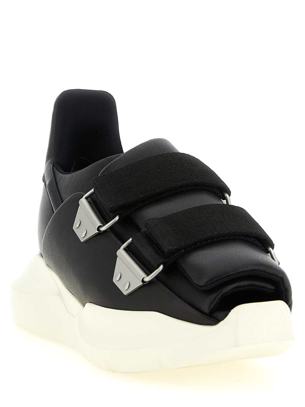 Schwarze Kalbsleder-Sneaker