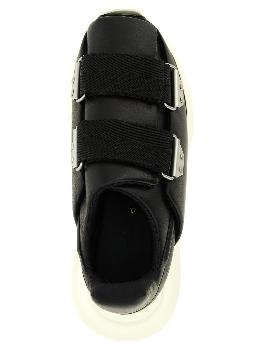 Schwarze Kalbsleder-Sneaker
