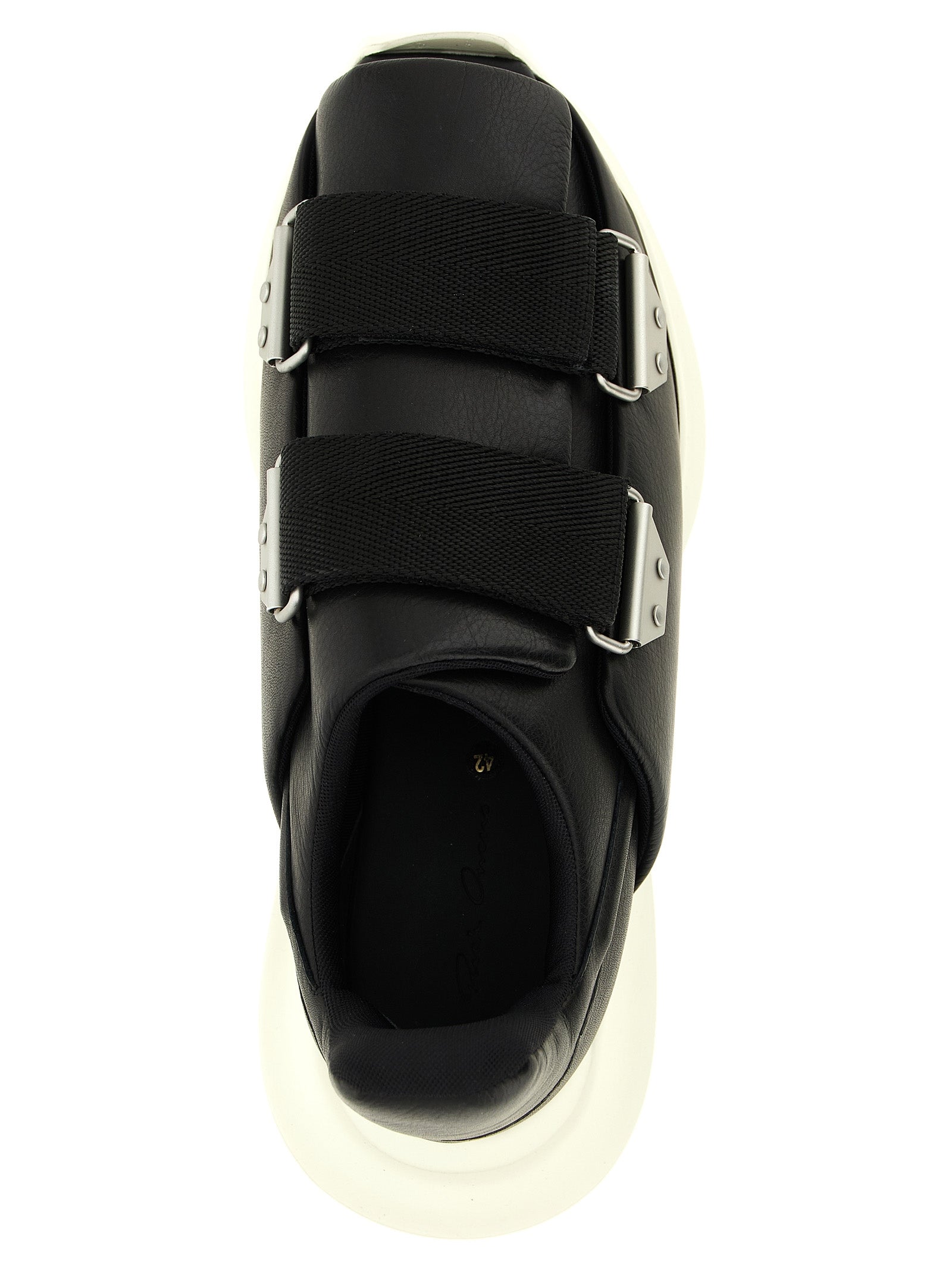 Schwarze Kalbsleder-Sneaker