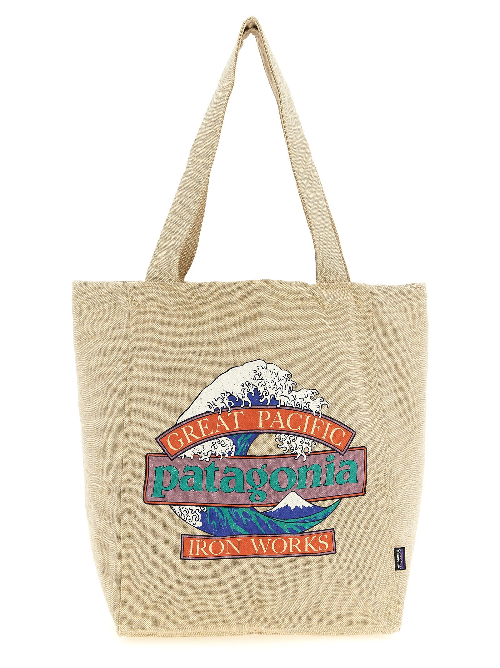 Beiger Shopper aus Baumwolle 332382BM