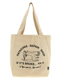 Beiger Shopper aus Baumwolle 332383BM