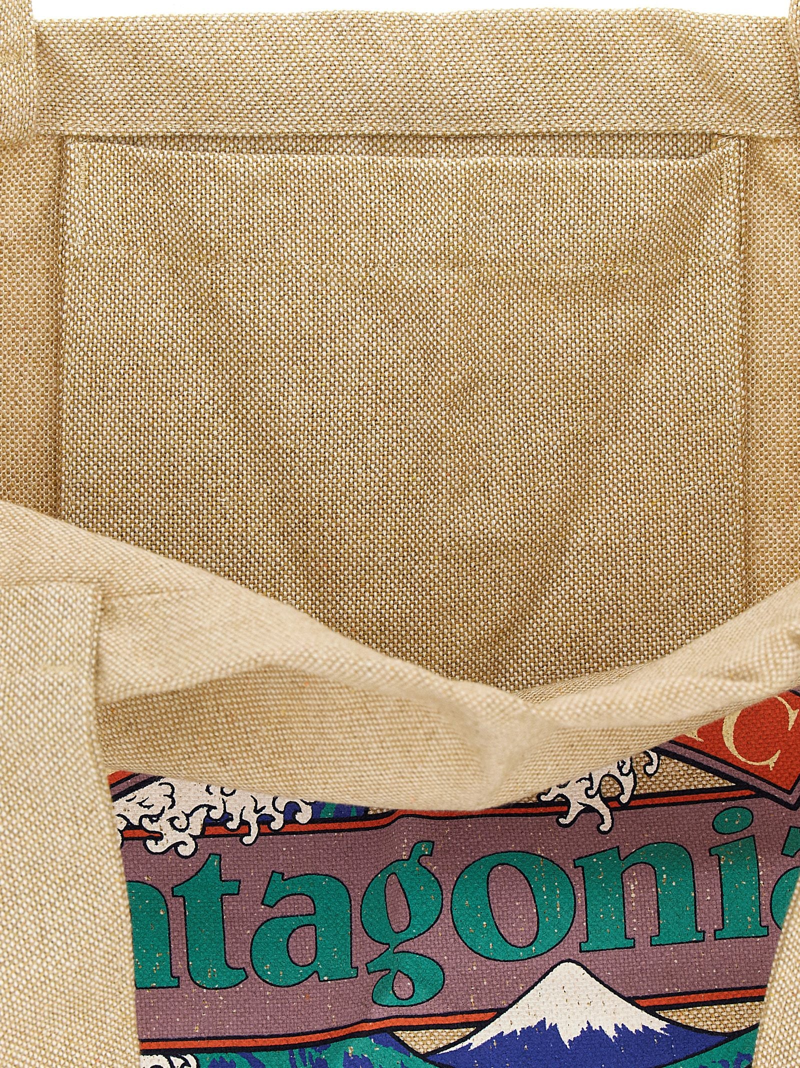 Beiger Shopper aus Baumwolle 332382BM