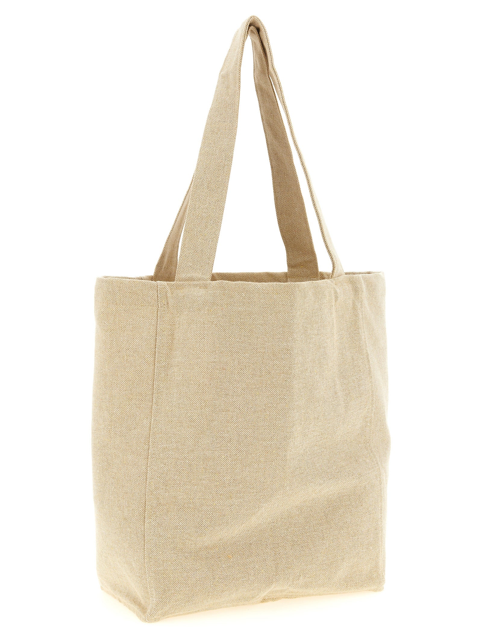 Beiger Shopper aus Baumwolle 332383BM