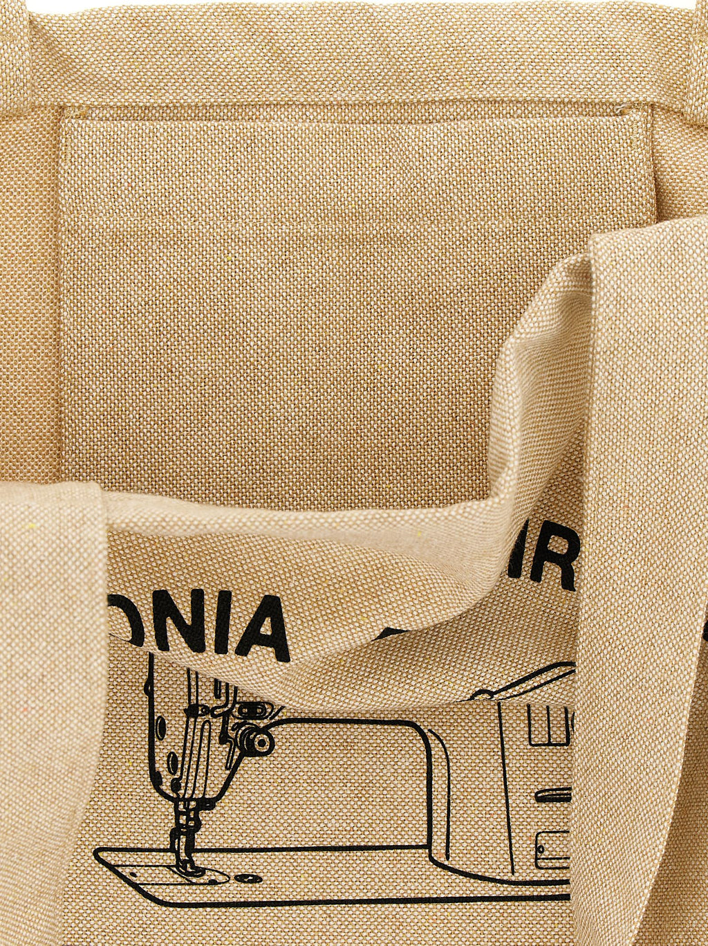 Beiger Shopper aus Baumwolle 332383BM