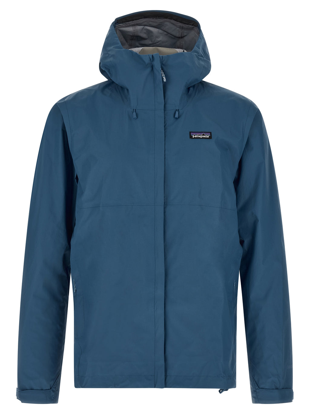 Blaue Jacke aus Nylon