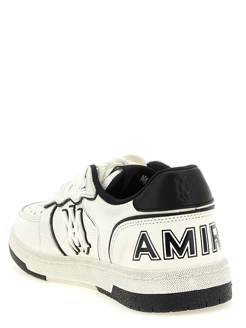 Bicolor Bovine Leather Low Top Sneakers
