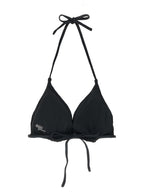 Schwarzer Bikini aus recyceltem Polyester