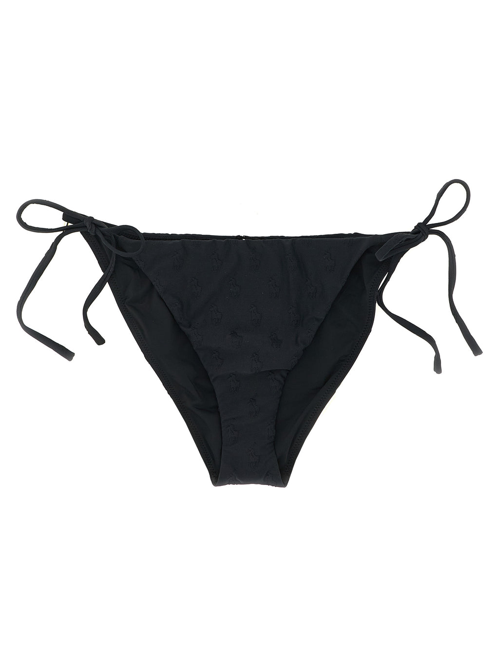 Schwarzer Bikini aus recyceltem Polyester