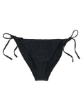 Schwarzer Bikini aus recyceltem Polyester