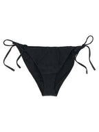 Schwarzer Bikini aus recyceltem Polyester